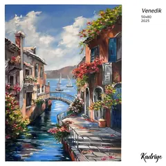 Venedik, yağlı boya resim